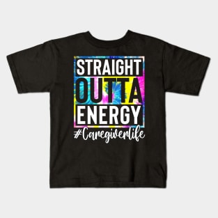 Medical Assistant Life Straight Outta Energy Tie Dye Kids T-Shirt